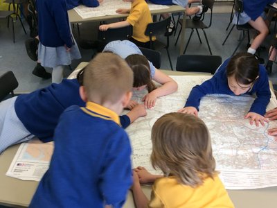 Image of Geography Map work Year 1